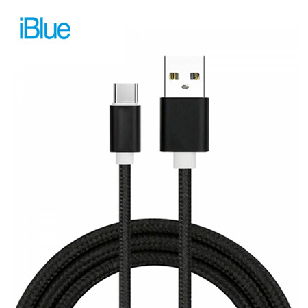 CABLE TIPO C IBLUE USB BLACK (PN IBUC03-BK)**